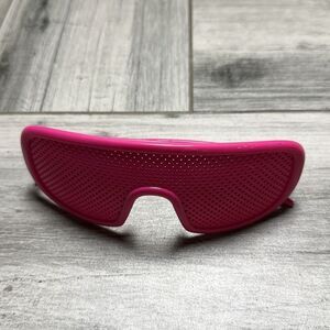 NYS Colllection Womens Pinhole Myopia Anti Fatigue Hallow Eyeglasses Pink